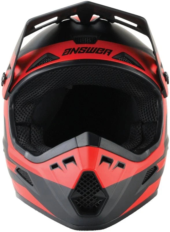 Answer AR1 Sweep Helmet for Motorcycle (2XL) Black/Red