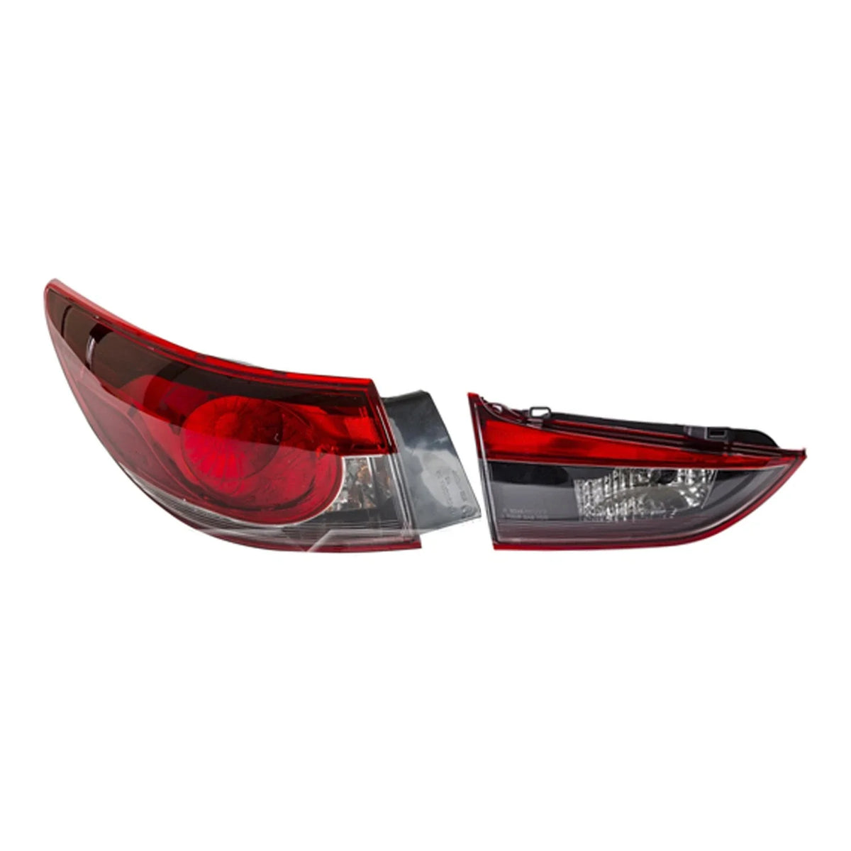 Set of 2 TYC Inner Outer Tail Light Assembly for Mazda 6 Sedan (2014–2017)