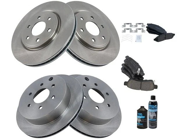 Front and Rear Brake Pad and Rotor Kit for Suzuki Equator (2009–2012) GT374QB