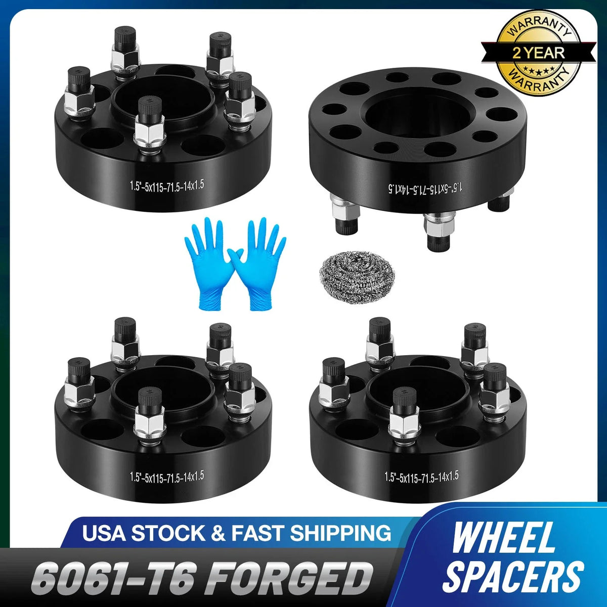 HubCentric Wheel Spacers for 2006–2023 Dodge Charger (71.5mm)