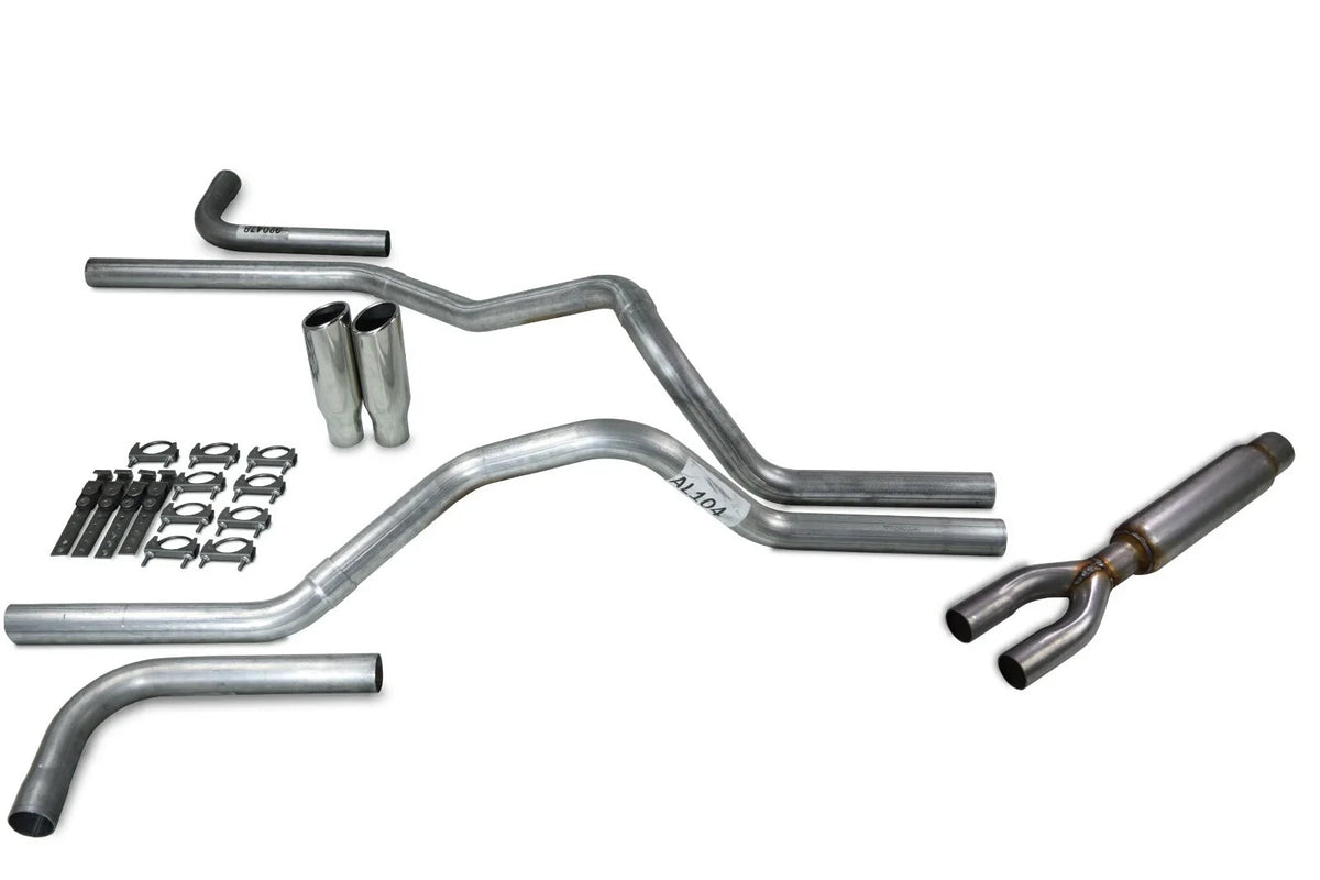 Dual Exhaust Kit for Dodge Ram 1500 (1994–2003) - 2.5" Glasspack Side Exit