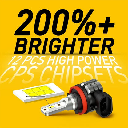 AUXITO H11 LED Headlight Bulb Pair (4000LM, Low Beam) - 2X
