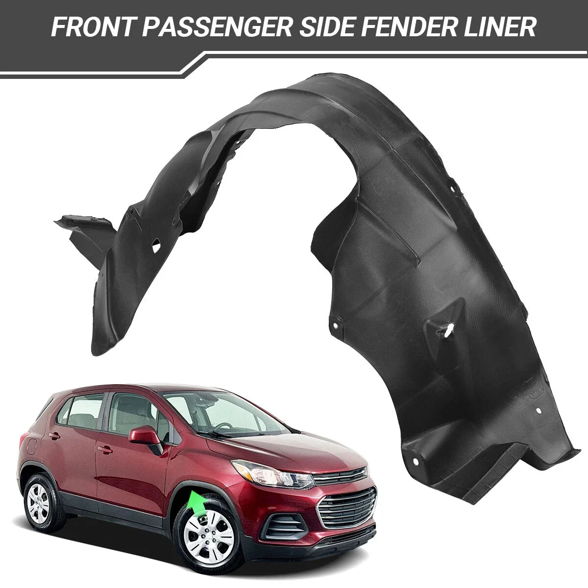 Fender Liner for Chevrolet Trax (2017–2020) Front Inner Right Passenger Side
