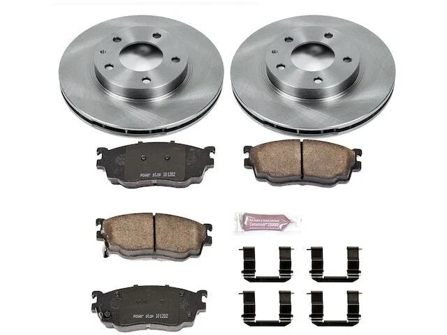 Front Brake Pad and Rotor Kit for Mazda Protege Mazdaspeed (2003) WP526QJ