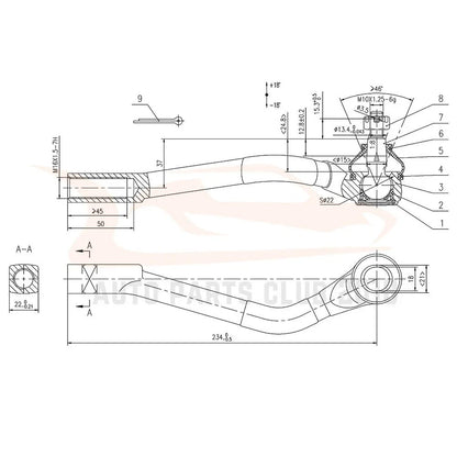 2X Outer Tie Rod End Links Kit for Hyundai Tucson (2010–2015)