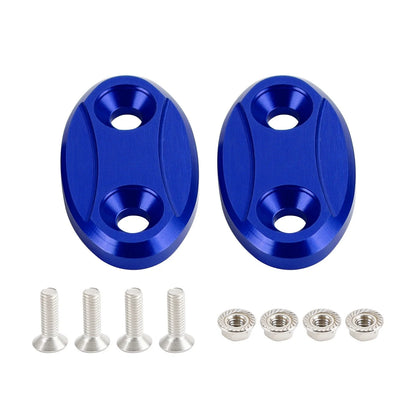 Mirror Block Off Plates in Blue for Yamaha YZF-R1 2007-2014