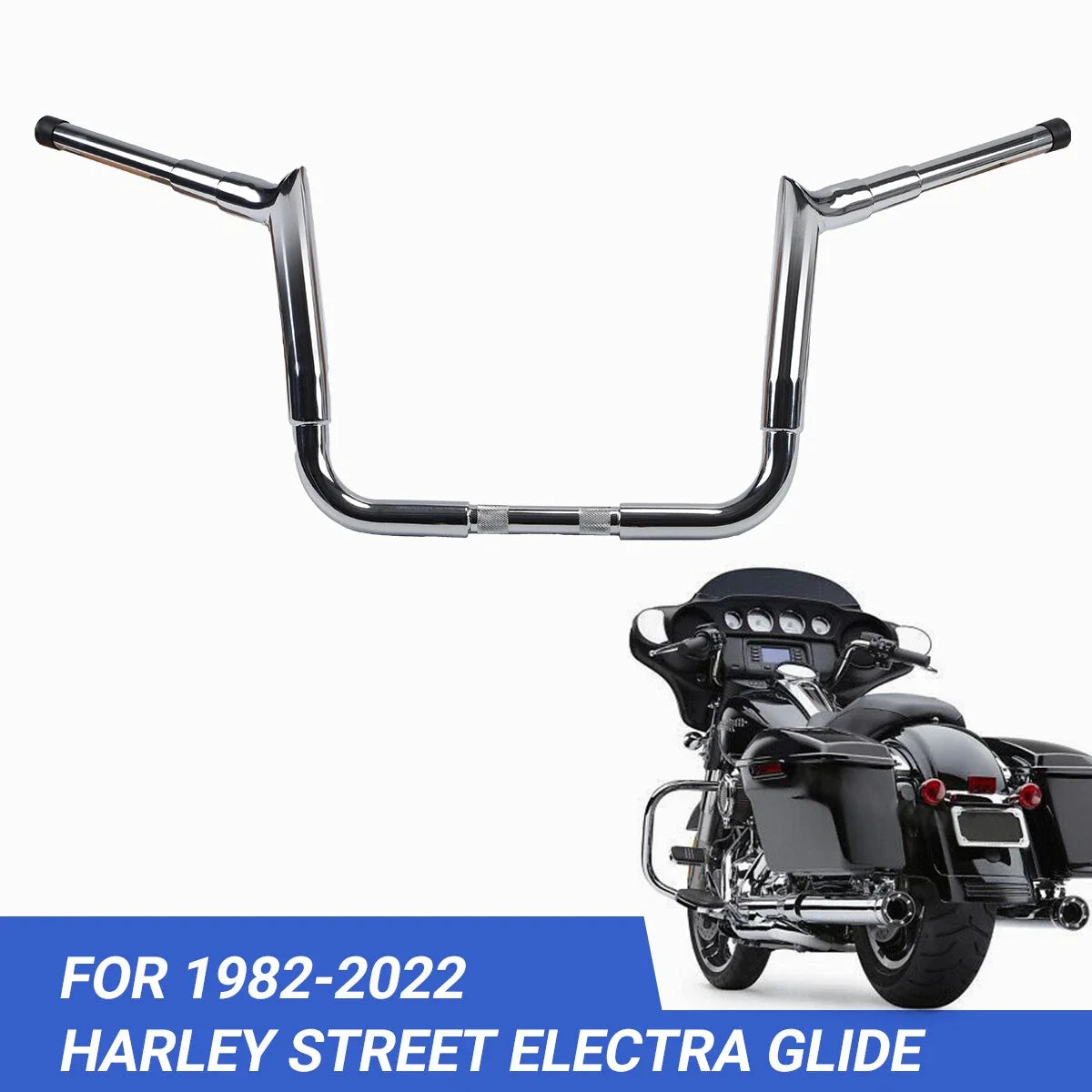 12" Meathook APE Hanger Handlebar for Harley Street Electra Glide (1982–2022)