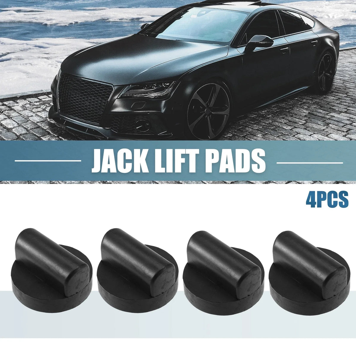 Set of 4 Rubber Jacking Lift Pad Adapter for Audi TT RS R8 A6 