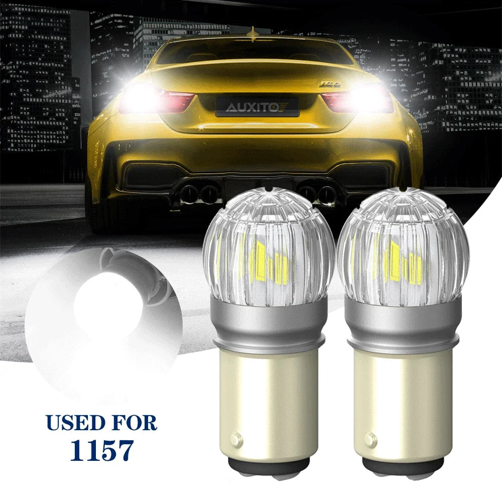 LED Front Turn Signal Bulbs 1157 2057 2357 for