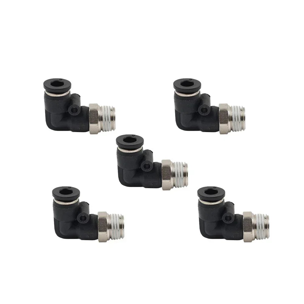 Set of 5 Elbow Fittings G 1/4" 6mm for Tire Changer