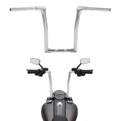 14" Ape Hanger Handlebar 1-1/4" Chrome for Harley Fat Boy 2018-2024