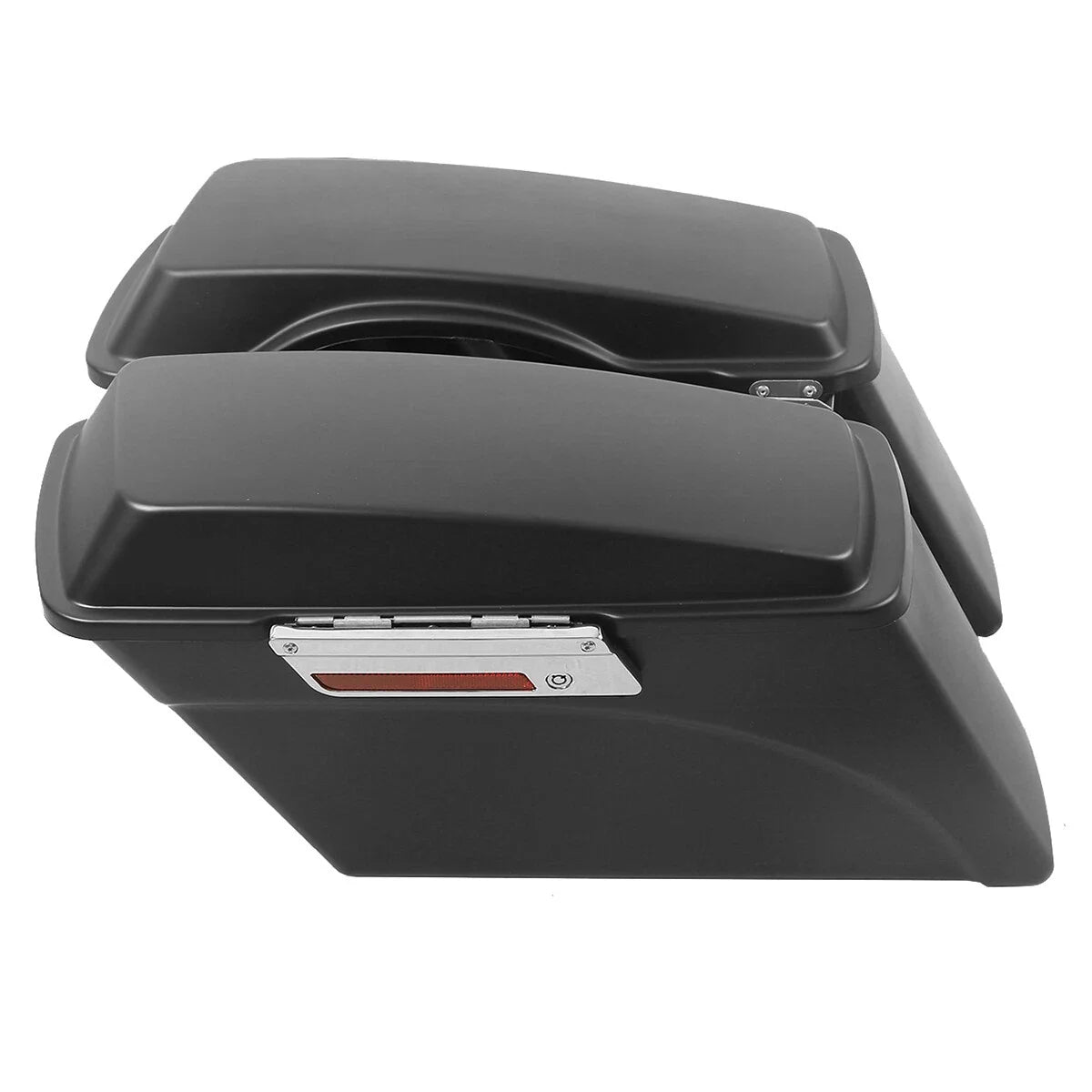 Matte Black Hard Saddlebags & Conversion Brackets for Harley Softail (1986–2017)