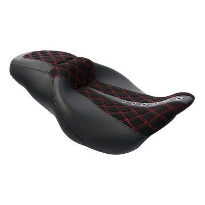 Black Driver & Passenger Seat for Harley Street Road King Glide (2009–2023)