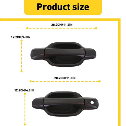 Rear Exterior Door Handle for Chevrolet Colorado/Canyon (2004–2012) - Black
