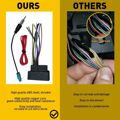 Radio Wiring Harness with Antenna Adapter for Chrysler Jeep Models