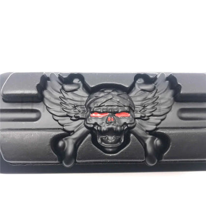 Zombie Pirate Black Footpegs for Harley Davidson Touring Softail Dyna 2010-2023