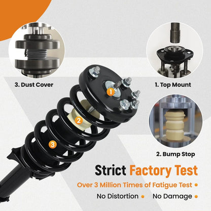 Complete Strut & Coil Spring Assembly Set for Acura TL 2009-2014 - 2 pcs