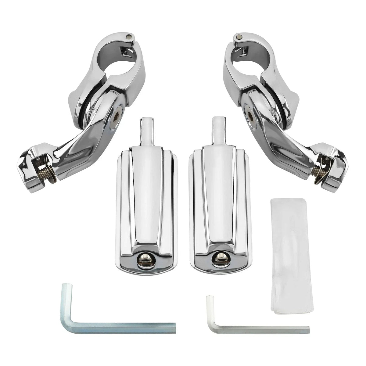 1-1/4" Motorcycle Short Highway Engine Guard Footpegs for Harley Touring