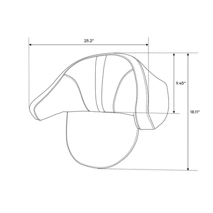 Backrest for Harley Touring Model Road King (1997–2013)