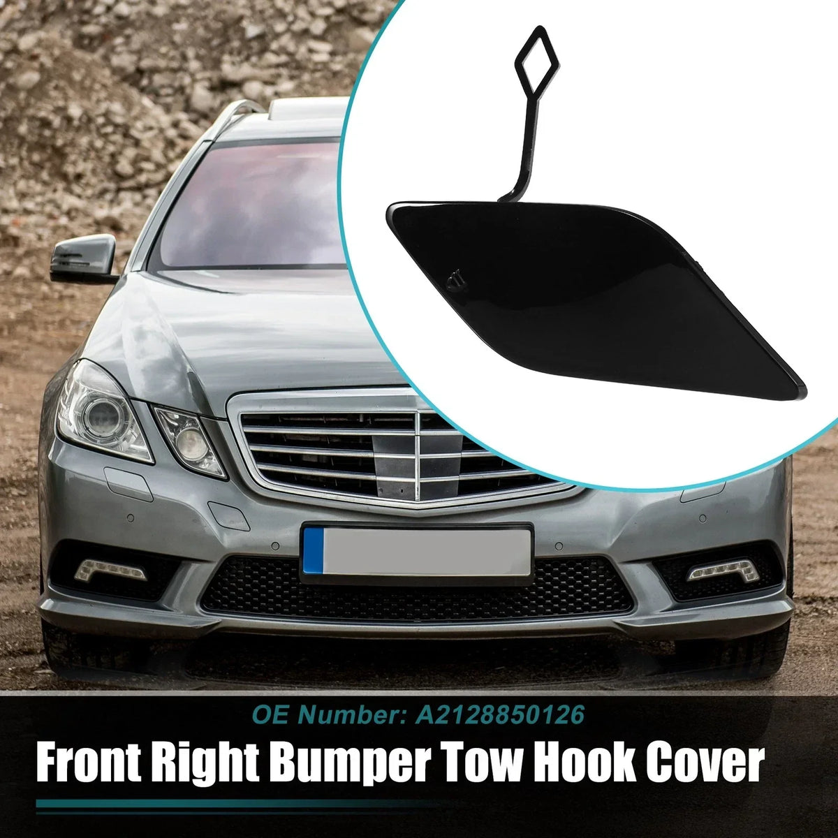 Front Tow Hook Cap for Mercedes Benz E-Class W212 2010-2016
