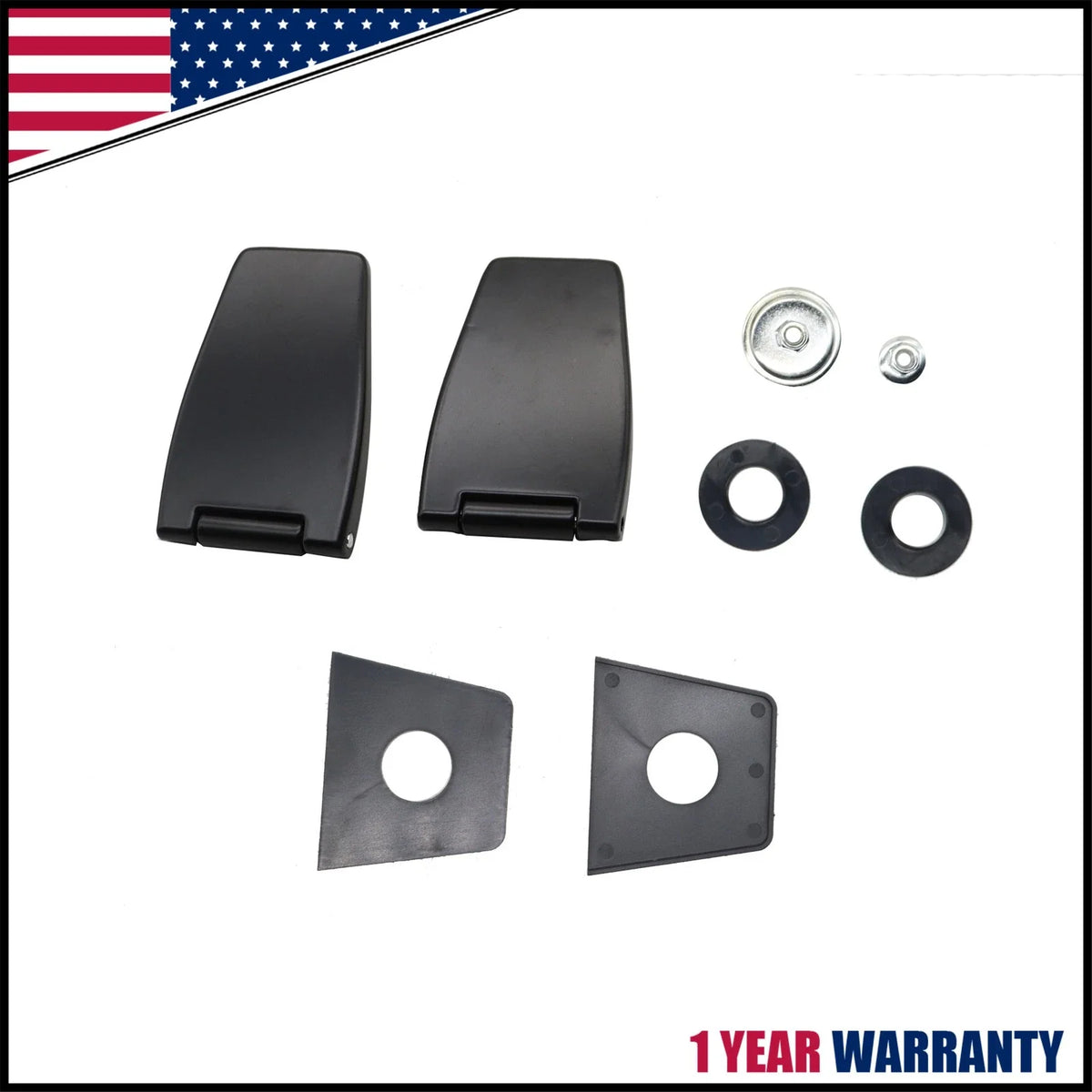 Back Window Glass Hinges Set of 2 for Jeep Wrangler YJ TJ 1987-2006