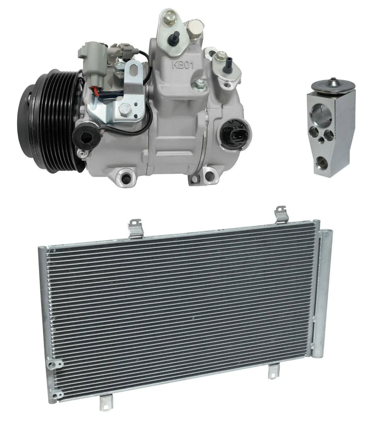 AC Compressor Kit With Condenser for Toyota Venza 3.5L (2015–2018)