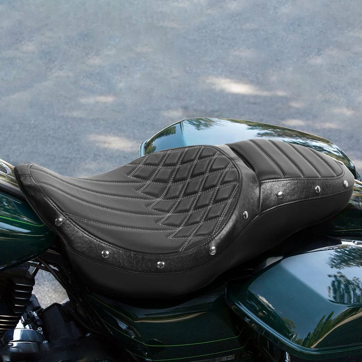 Seat Backrest Pad for Harley Touring (2014–2023)