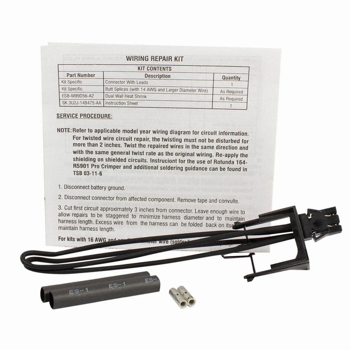 Motorcraft WPT-1075 Window Motor Connector for Ford Fiesta Taurus (2011–2019)