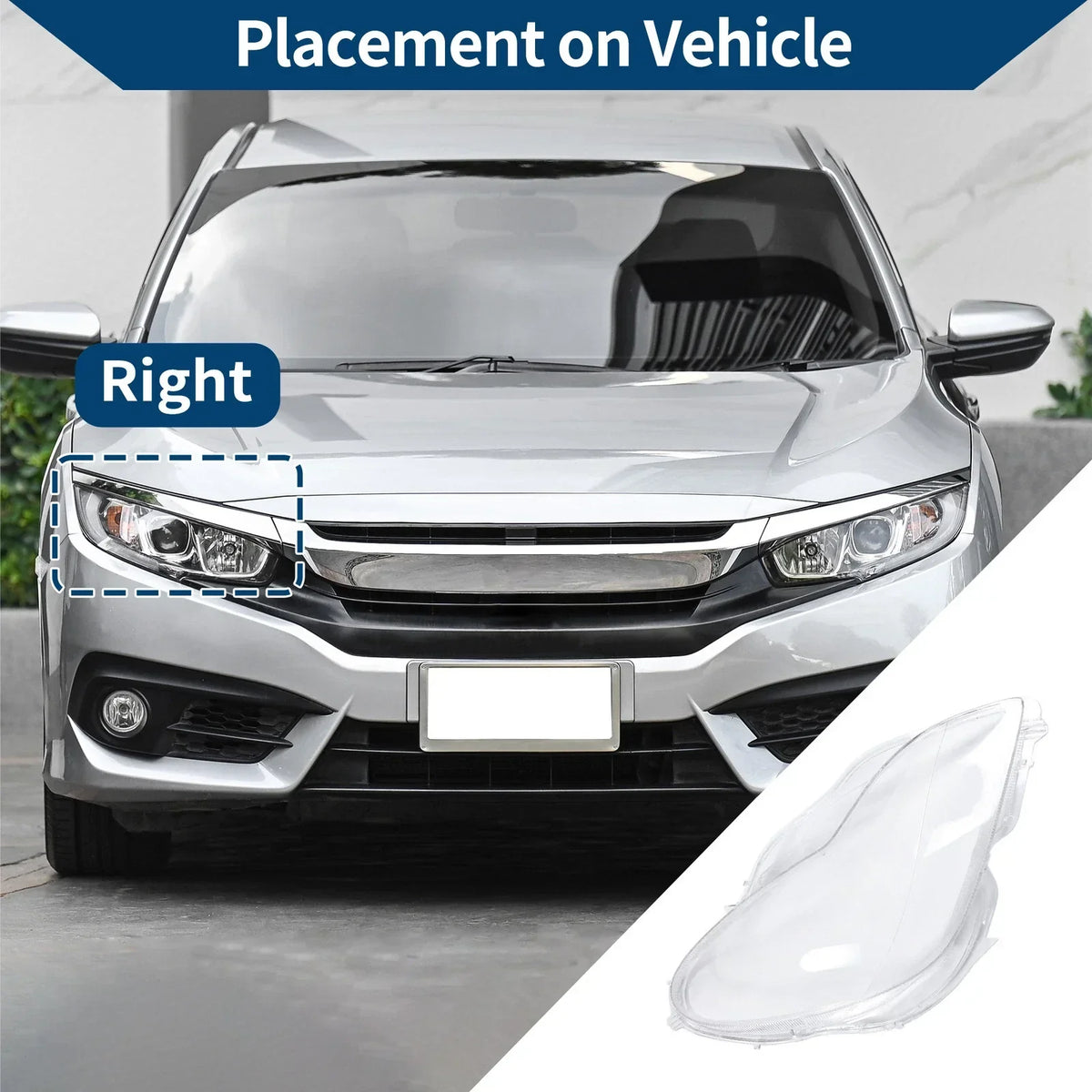 Right Front Headlight Lens Cover for Mercedes-Benz (2006-2011)