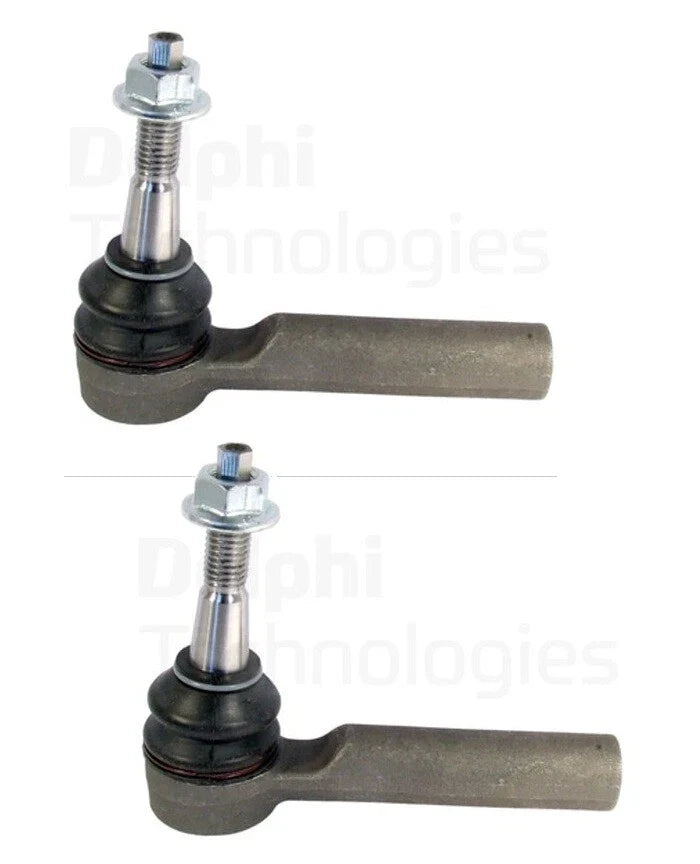 Set of 2 Front Outer Steering Tie Rod Ends for Buick Regal, Chevy Cruze (2011–2019)