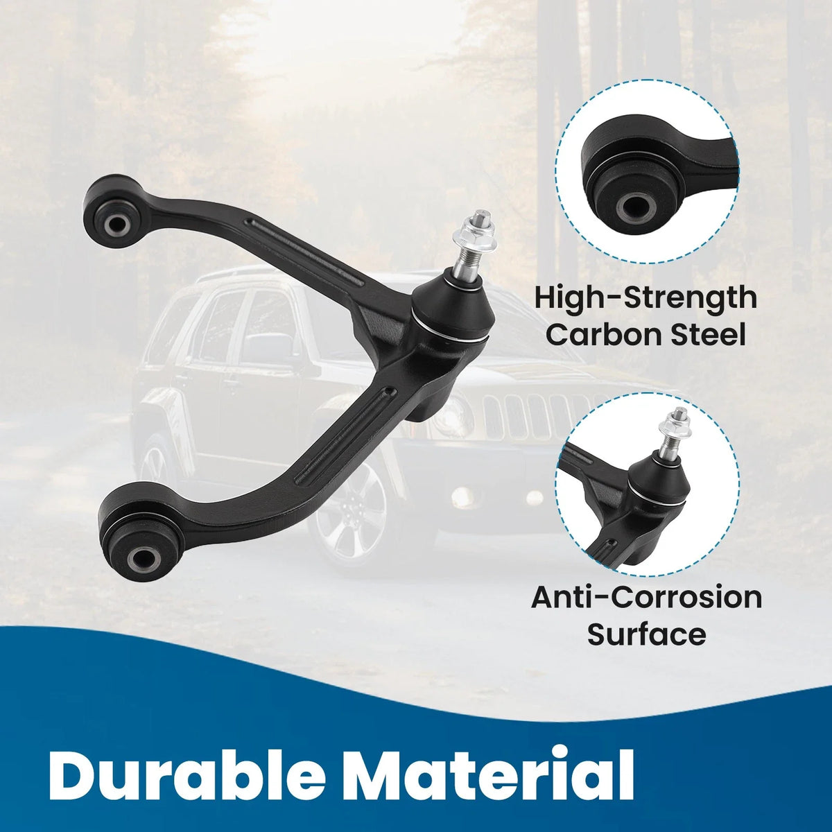 Control Arms Front Upper with Ball Joints for 2002-2007 Jeep Liberty