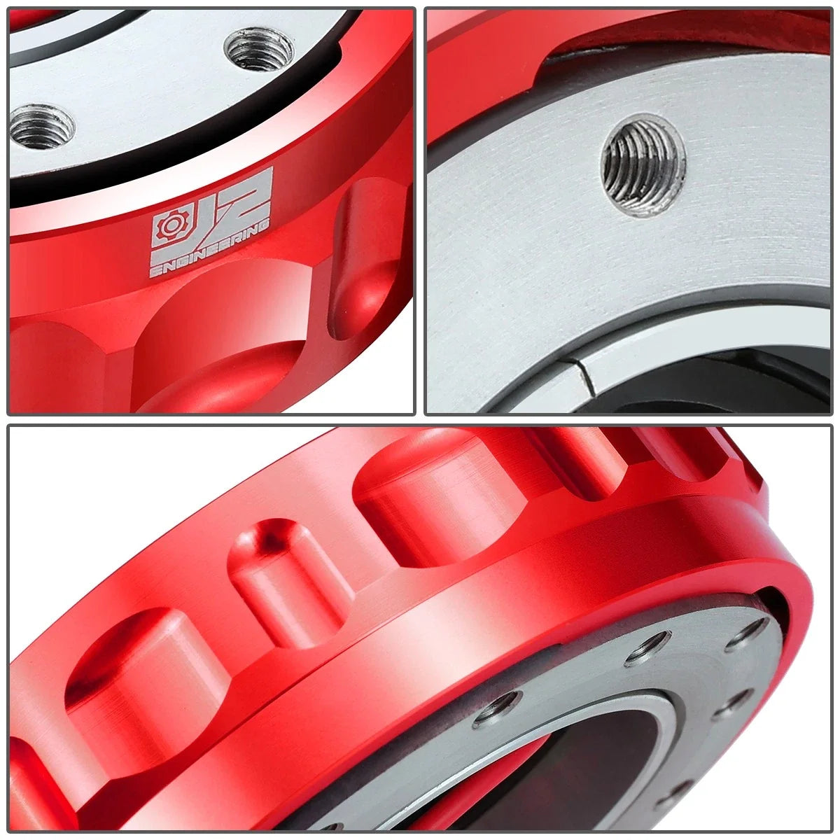 Steering Wheel Quick Release Hub Adapter Kit for Universal Vehicles (J2)