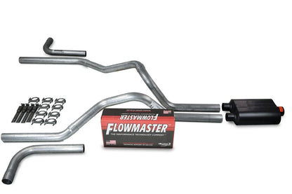 Dual Exhaust Kit 2.5" Side Exit Flowmaster Super 40 for Ford F-150 04-14