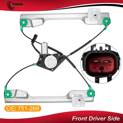 Front Left Window Regulator Assembly with Motor for Dodge Journey 2009-2020