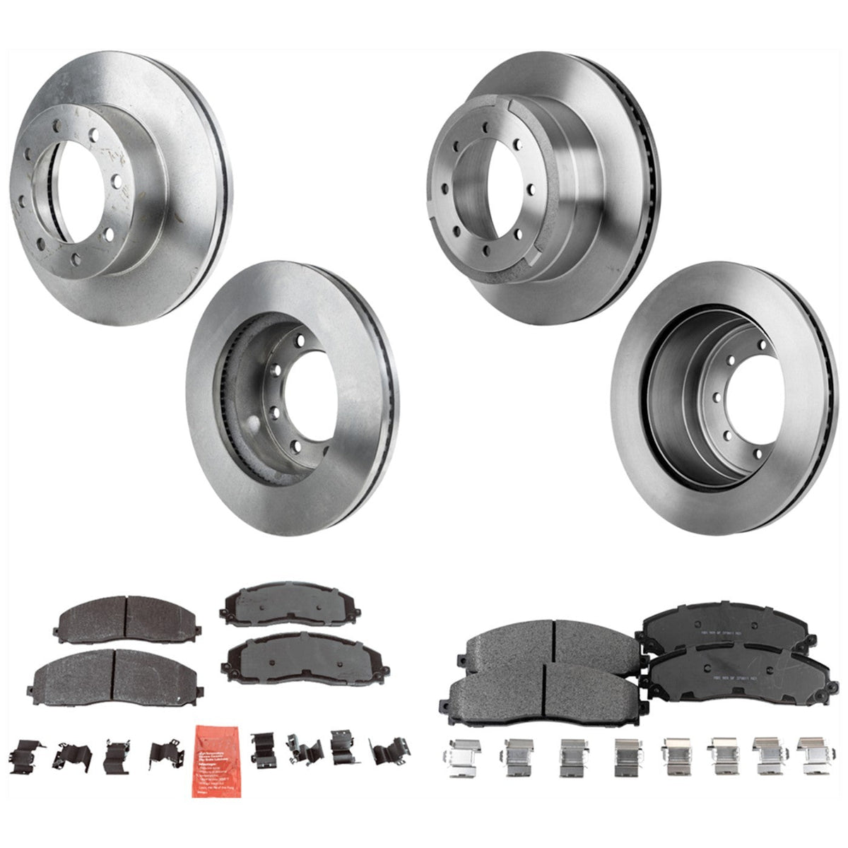 Disc Brake Rotors and Pads Set for Super Duty F350 F450