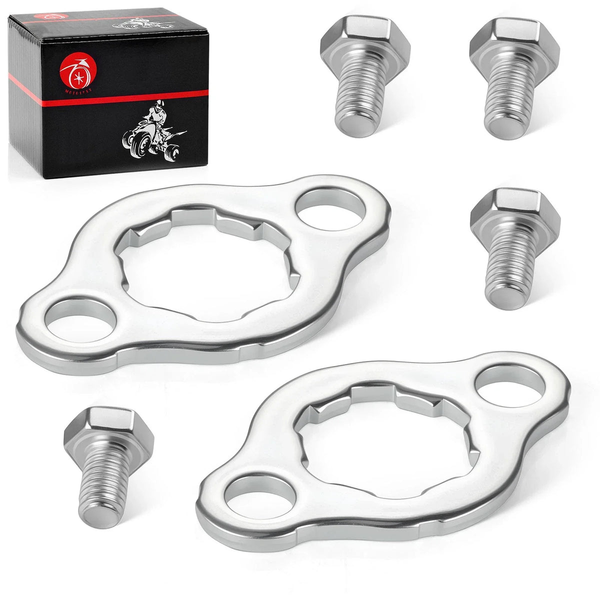 2X Front Engine Sprocket Retainer Plates w/Bolt 6X10 for Honda XR100R 85-03