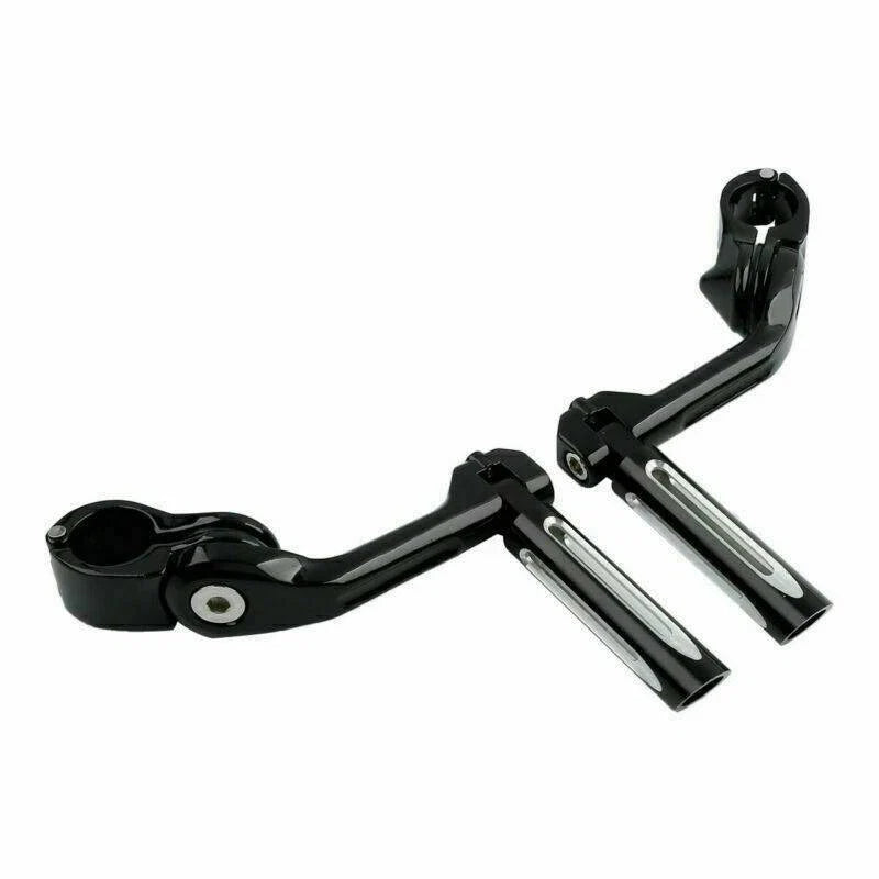 Foot Peg Clamps 1 1/4" Black for Harley Davidson