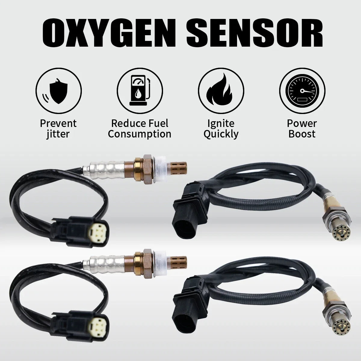 4-Piece O2 Sensor Set for Ford Flex and Taurus 3.5L Turbo (2011-2015)