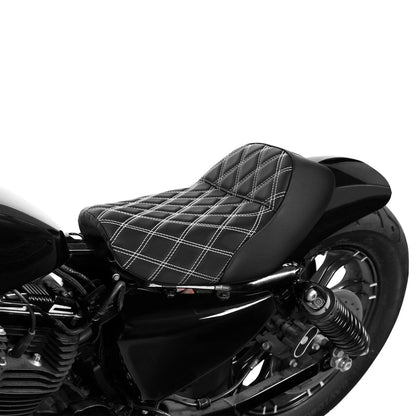 Solo Rider Seat for Harley Sportster XL 883 1200 48 72 (2010–2022) Black