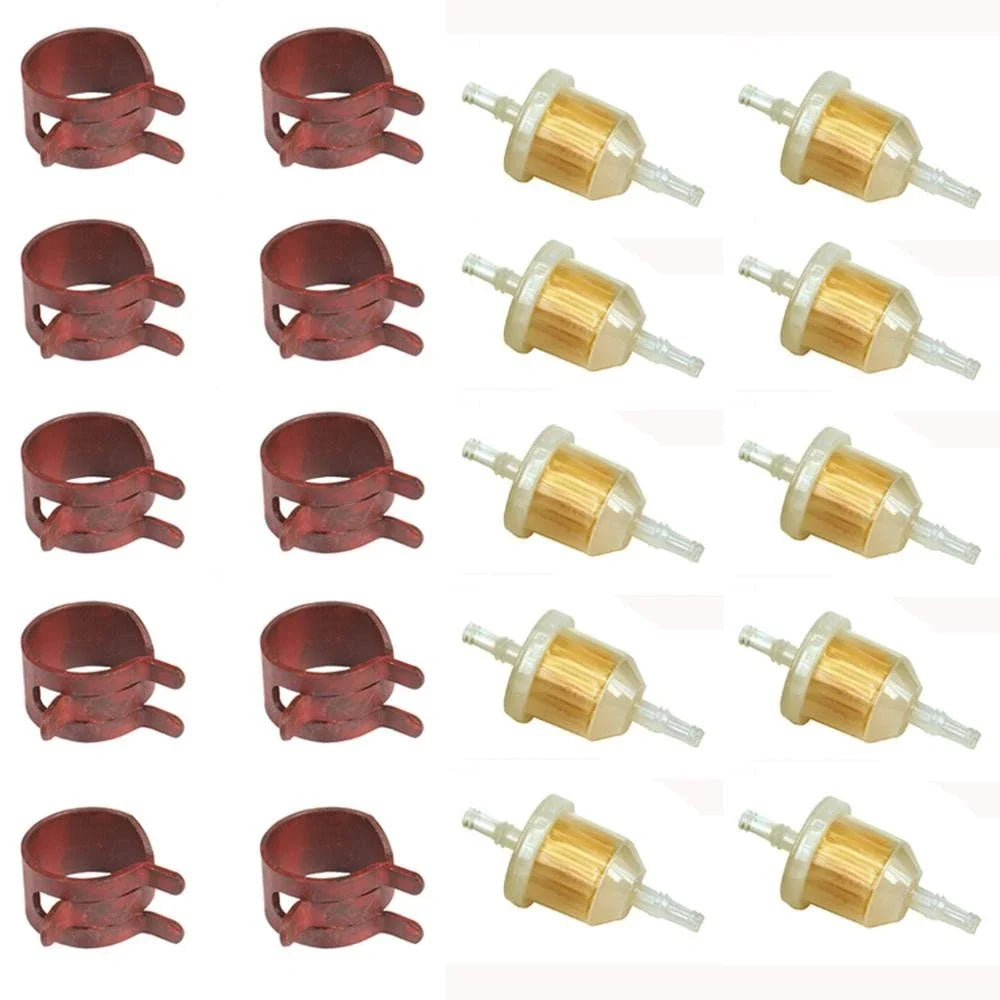 Filter and Hose Clamp 10 Pack for Jacobsen (Replaces 25 050 08-S1)