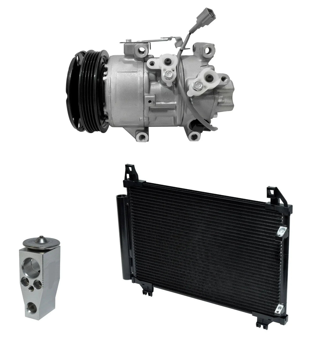 A C Compressor Kit With Condenser for Toyota Yaris 1.5L (2011–2018)