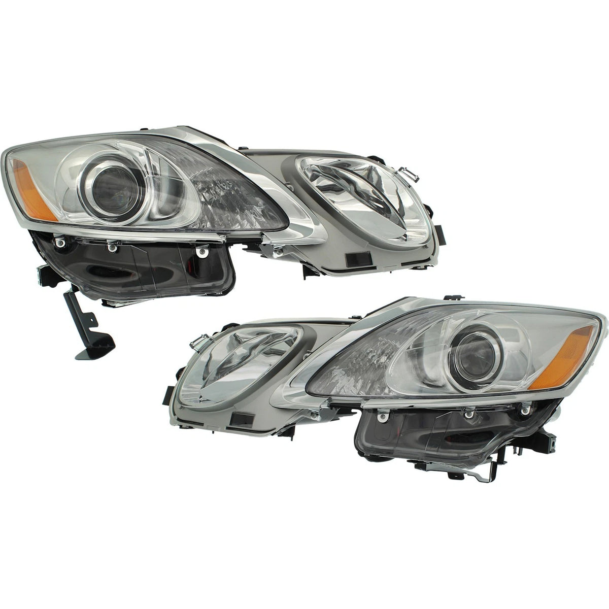 Headlight Pair for Lexus GS350 (2007–2011) HLW Holes LH & RH