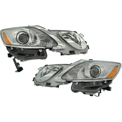 Headlight Pair for Lexus GS350 (2007–2011) HLW Holes LH & RH