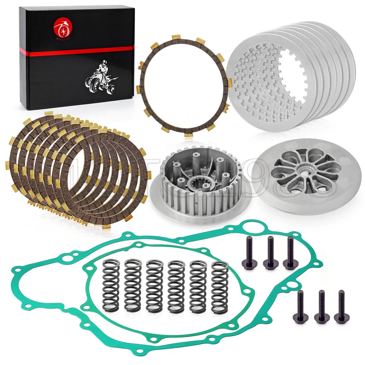 Center Hub & Pressure Plate Clutch Kit for Yamaha YFZ450 2006-2009, 2012-2013