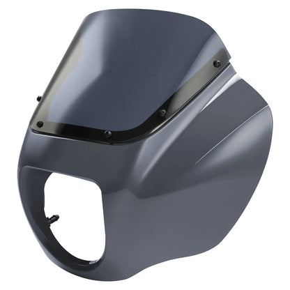 Windshield Fairings with Bracket for 2018-2024 Harley Softail FXST Gunship Gray