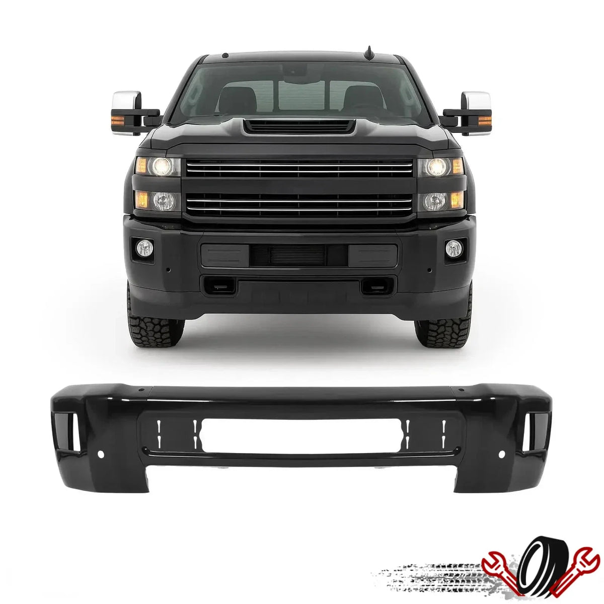 Front Bumper Face Bar for Chevrolet Silverado 2500 HD 3500HD (2015–2019)
