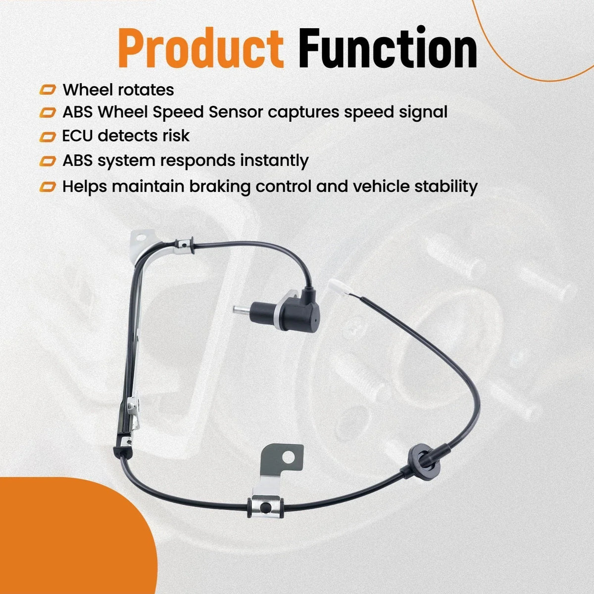 Rear Right ABS Speed Sensor ALS825 27540SA000 for Subaru Forester 2003–2007