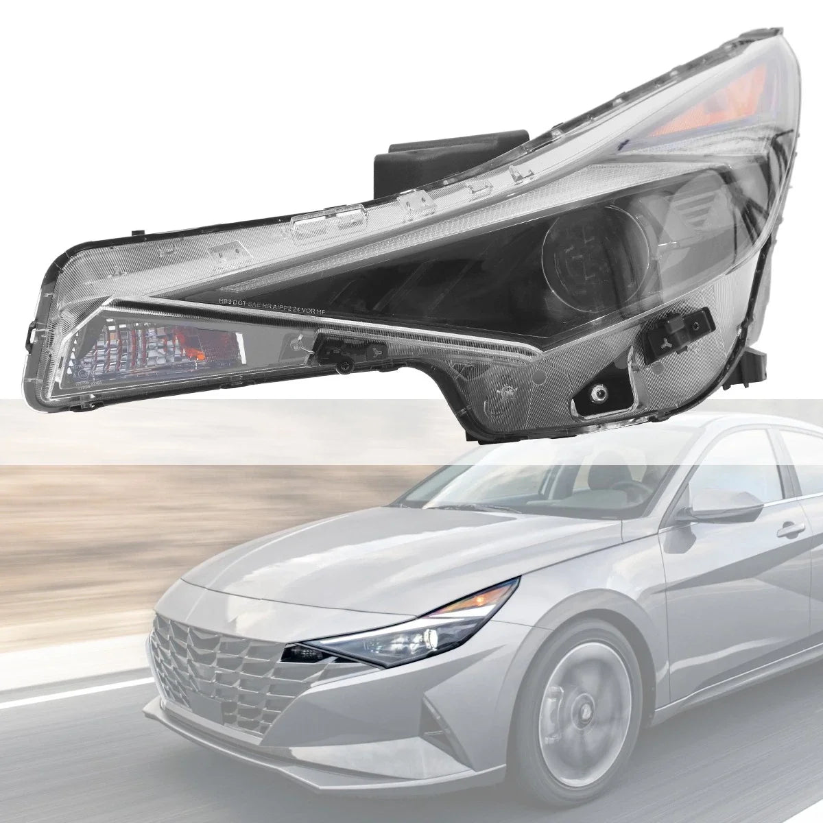 LED Headlight Assembly for Hyundai Elantra (2021–2022) Driver Left Side