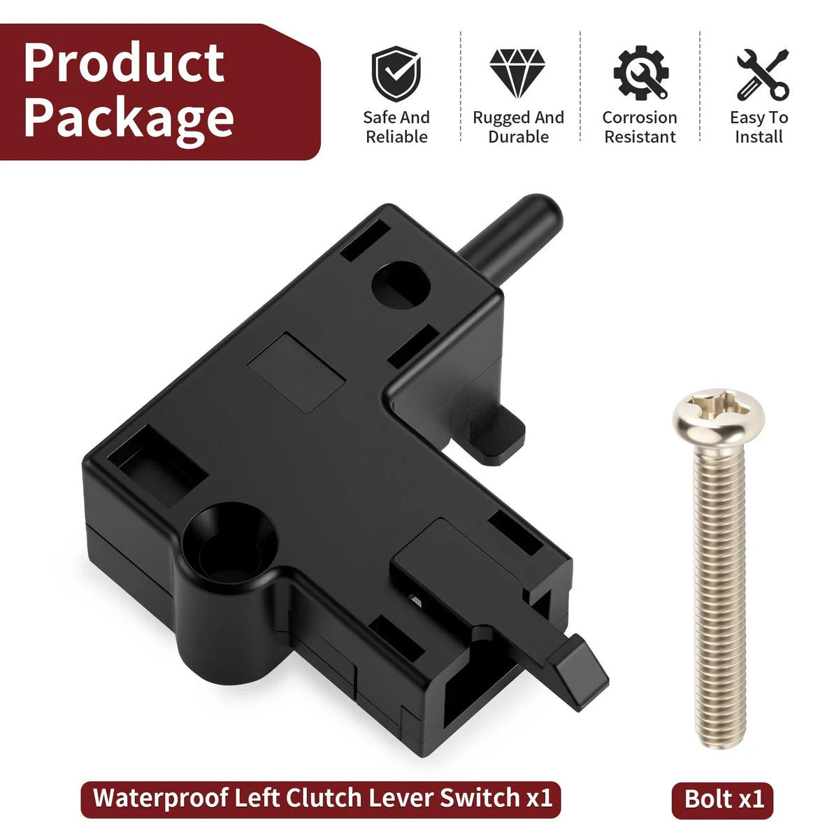 Left Clutch Lever Switch Bolt 27010-1268 for Kawasaki Vulcan 500 (1990–2009)
