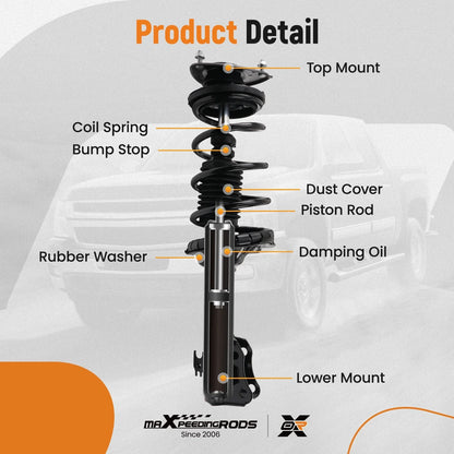 Complete Kit of Struts and Shocks for Toyota Echo 2000-2005
